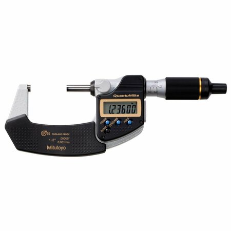 BEAUTYBLADE 1-2 in. QuantuMike Micrometer with 25-50 mm Range SPC Output BE3720781